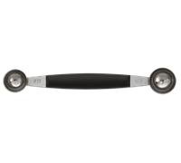 Arcos Professional Gadgets - Doble Melon Baller - Acero Inoxidable 1" - Mango Polipropileno Negro - Perfecto para Melones y Más -erie 7'' ¡Tu compañero cocina definitivo!