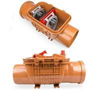 Doble válvula antirretorno, diámetro de 110 mm, cierre antirretorno, protección contra ratas para tubos KG