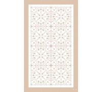 DobleUve Estudio Alfombra Vinílica Hidráulica Capri | Color Beige | 47x80 cm | Alfombra Cocina Lavable Antideslizante | Alfombra Vinilica | Suelo Vinílico | Alfombra Vinilo Salón
