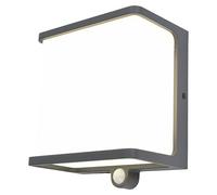Doblo Aplique solar para exterior Flat (12 W, L x An x Al: 15 x 8,9 x 17 cm, Antracita, IP44, 1.000 lm)