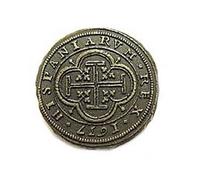 Doblón pieza de 10 escudos de la epoca colonial y pirata 1492-s. xvii