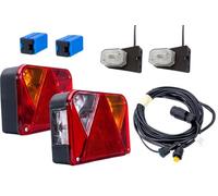 DOBPLAST DPT35 Juego de luces traseras + ASPÖCK FLEXIPOINT I luces laterales + MANTES 4,5 m 7 pines arnés