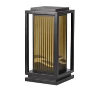 DOBQHWY Farola Rectangular Tradicional 1 Paquete Lámparas Pilar Con Pantalla De Imitación De Mármol Lámpara Columna Impermeable Para Exteriores Lámpara Pie Victoriana De Superficie Plana Para