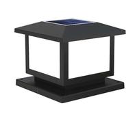 DOBQHWY Luces De Cerca Europeas Lámpara De Pedestal Moderna Para Exteriores Luz De Jardín Luces De Estigma Impermeables IP54 Luminaria De Columna Solar De Alto Brillo Para Porche, Pared, Balcón