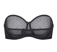 DOBREVA Sujetadore con Aros sin Tirantes, Tallas Grandes sin Forro para Mujer Negro 95C