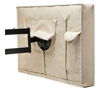 DOBRVVGT Funda TV Exterior,Funda para Televisor Cubierta Al Aire Libre TV De 40 Pulgadas - 42 Pulgadas Beige Resistentes A Las Pantallas De Televisión De Plasma Universal Protector para