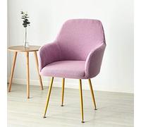 DOBRVVGT Fundas Silla,Fundas Sillas de Comedor Cubierta de Silla Curvada Jacquard Spandex High Sloping Accent Sillones Cubiertas Comedor Barra de café Maquillaje Sofá Slfques(E Chair Cover,1 Piece)