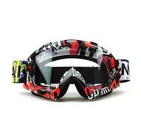 DOBRVVGT Gafas de Motocross, Gafas Esquí Outdoor Motorcycle Goggles Cycling Off-Road Ski Sport ATV Dirt Bike Racing Gafas for gafas de motocross(Transparent U827)