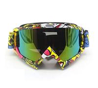 DOBRVVGT Gafas de Motocross, Gafas Esquí Outdoor Motorcycle Goggles Cycling Off-Road Ski Sport ATV Dirt Bike Racing Gafas for gafas de motocross(Reflective LA048)