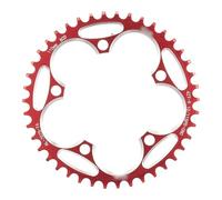 DOBRVVGT Plato de Bicicleta Narrow-Wide Cadena de Dientes Anchos y Estrechos for Bicicleta montaña, 110 BCD, piñón 36T a 58T, manivela, Corona Juego bielas, Piezas Accesorios(42T Red and Screw)