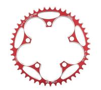 DOBRVVGT Plato de Bicicleta Narrow-Wide Cadena de Dientes Anchos y Estrechos for Bicicleta montaña, 110 BCD, piñón 36T a 58T, manivela, Corona Juego bielas, Piezas Accesorios(46T Red and Screw)