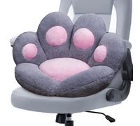DOBUONO Cojín de Pata de Gato Kawaii para Silla de Escritorio, cómodo cojín de Felpa con Forma de Pata de Gato para Silla de Juegos, Bonito cojín de Asiento para niña, decoración de habitación Kawaii