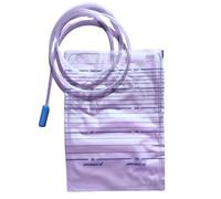 DOC Bolsas para orina estándar de 90 cm, capacidad de 2000 ml, sin válvula antirreflujo y sin desagüe, paquete de 30 unidades, tubo de 90 cm, 2 litros (paquete de 30 unidades)