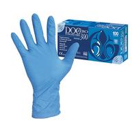 DOC, Guantes de nitrilo desechables largos, 300 mm, grandes, paquete de 100 piezas, 25938