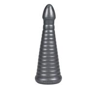Doc Johnson American Bombshell - Rockeye Dildo - Gun Metal