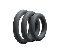 Doc Johnson Optimal 3 C-Ring Set grueso - Gris, 1 pieza