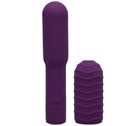 Doc Johnson Pocket Rocket Elite Recargable con funda extraíble - para el placer del clítoris específico, morado
