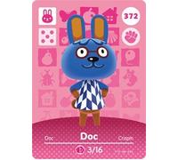 Doc - Tarjeta Amiibo de Nintendo Animal Crossing Happy Home Designer Series 4 - 372