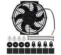 DOCAS 10 pulgadas 12V 80W Ventilador de refrigeración para automóvil,ventilador eléctrico universal con kit de montaje