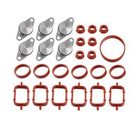 DOCAS 6 x 22mm Tapón de Remolino de Diésel en Blanco Tapones de Reemplazo con Juntas de Colector de Admisión 11612246949 para E87 E46 E90 E91 E92 E93 E39 E60 E83 E53