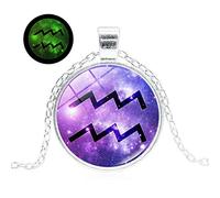 Doce Constelaciones Collar Luminoso Colgante Glow Regalos creativos Accesorios Accesorios Hechos a Mano