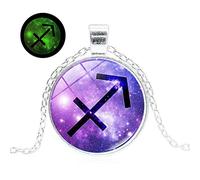 Doce Constelaciones Collar Luminoso Colgante Glow Regalos creativos Accesorios Accesorios Hechos a Mano