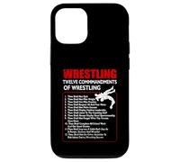 Doce Mandamientos De La Temporada De Lucha Libre Deporte De Lucha Carcasa para iPhone 12/12 Pro