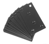 Doce placas rectas del acero inoxidable para la fijación de esquina y el refuerzo de madera, metal o materiales compuestos