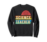 Docente Ciencias Arcoíris Retro Vintage Sudadera