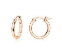 Dochais Aretes de Aro Dorados al 18K - Aretes de Aro de Plata Esterlina 925