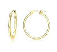 Dochais Aretes de Aro Dorados al 18K - Aretes de Aro de Plata Esterlina 925
