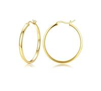 Dochais Aretes de Aro Dorados al 18K - Aretes de Aro de Plata Esterlina 925