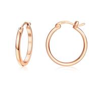 Dochais Aretes de Aro Dorados al 18K - Aretes de Aro de Plata Esterlina 925