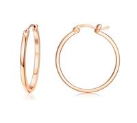 Dochais Aretes de Aro Dorados al 18K - Aretes de Aro de Plata Esterlina 925