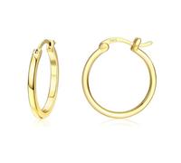 Dochais Aretes de Aro Dorados al 18K - Aretes de Aro de Plata Esterlina 925