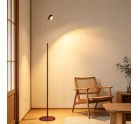 DOCJX Lámpara De Pie Caperucita Roja Hierro Moderno Luz De Pie Ajustable Altura Luz Cálida 12W COB E27 Cable 1,5m 123-168cm Salón Dormitorio Café Hotel Decoración Interior