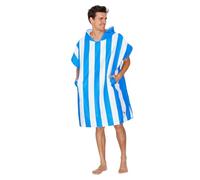 Dock & Bay Poncho para Adulto - Toalla con Capucha y Bolsillos - para Playa y Piscina - Súper Absorbente, de Secado rápido - Cabana - Bondi Blue, Small (85x65cm, 33x26)