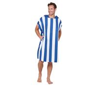 Dock & Bay Poncho para Adulto - Toalla con Capucha y Bolsillos - para Playa y Piscina - Súper Absorbente, de Secado rápido - Whitsunday Blue, Medium (90x70cm, 35x28)