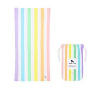 Dock & Bay Toalla de Playa - Secado Rápido, Sin Arena - Compacto, Ligero - Materiales 100% Reciclados - Incluye Funda - Summer - Unicorn Waves, Medium (130x70cm, 51x28)