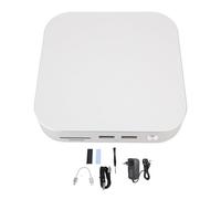 Dock de Aluminio Mac Mini M4 con NVME SSD Closure, 9 en 1 Centro Soporte para Mac Mini M4/M4 Pro, 10 Gbps USB A, Lectores de Tarjetas SD/TF, Carga USB C, Plug (Enchufe de la UE)