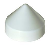 Dock Edge Unisex Adult Baseball + PVC Cone Head Piling Cap White 11-Inch White 11-Inch US