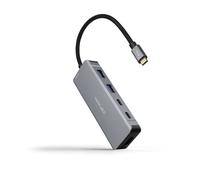 Dock hub usb-c 2xusb 2xusb-c+hdmi+usb-c pd 100w gris nanocable 10.16
