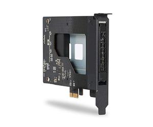 Dock Icy Adaptador de SSD PCIe ToughArmor MB839SP-B M2 a PCI Express 2.0x1 con Rack extraíble SATA SSD/HDD de 2,5" Hot-Swap para Puerto de expansión PCIe