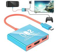 Dock para Nintendo Switch 2 con salida de TV 4K 60Hz, HDMI 2.0, PD 100W Carga Rápida, puerto USB 3.0