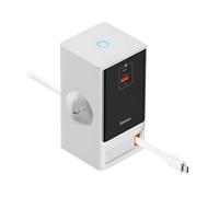 Dock Station Baseus PowerCombo USB-C 65W Blanca