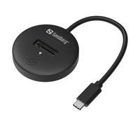 Dock USB 3.2 - SANDBERG - M.2+NVME SSD - Negro - Transferencia de datos - USB 3.2