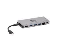 Dock USB-C - 4K HDMI, USB 3.2 Gen 1, Hub USB-A, GbE, Tarjeta de memoria, Carga PD de 100 W, Cable desmontable