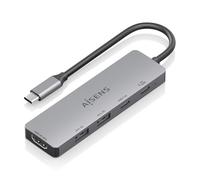 Dock USB-C Aisens ASUC-5P028-GR 1xHDMI 4K 2xUSB-A 2xUSB-C 100W PD Gris