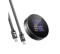 DOCKCASE Carcasa magnética M.2 NVMe SSD de 10 Gbps, USB 3.2 USB-C, 100 W PD, protección de pérdida de energía 3s, compatible con NVMe 2230/2242, compatible con iPhone 16/15 Pro Max ProRes