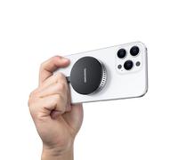 DOCKCASE Carcasa SSD Magnética para M.2 NVMe, USB-C 10 Gbps, Ventilador Integrado, Protección en Caso de Corte en 3s, Puerto Auxiliar de 15W, Expansión de hasta 2TB (Plata Brillante)